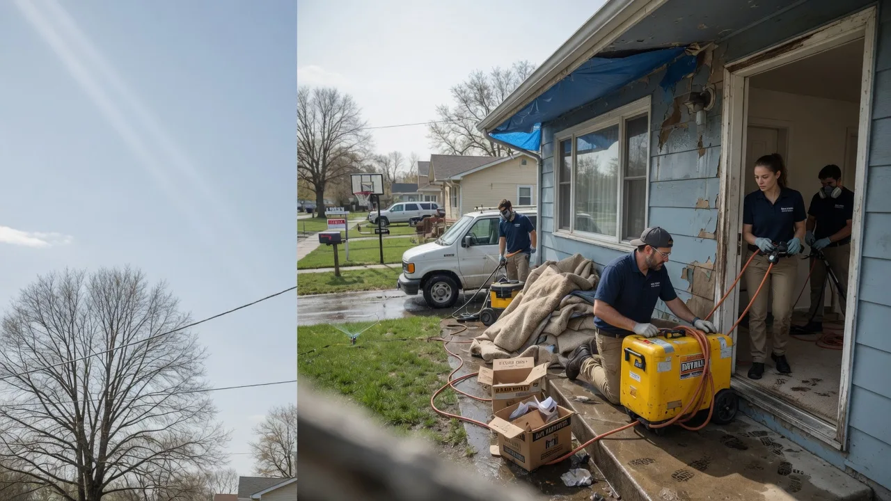 Basement Flood Cleanup in Akron, OH near me